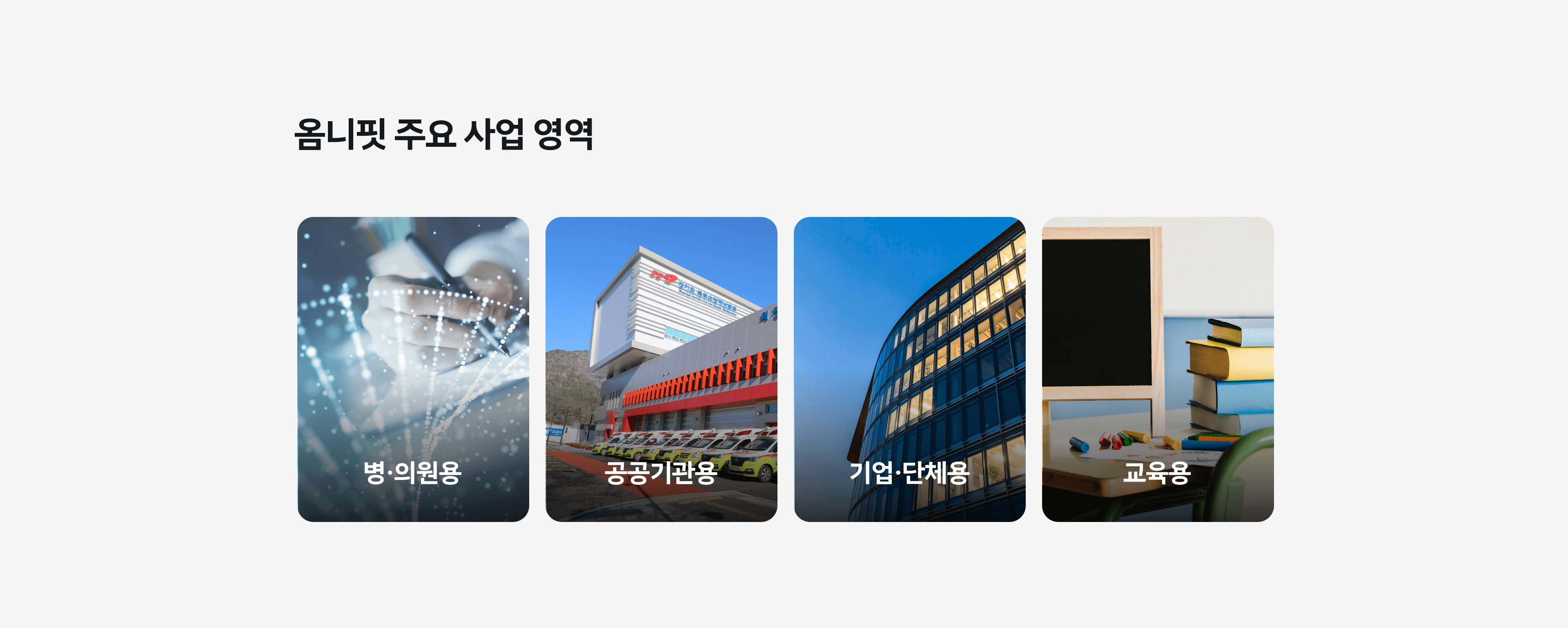 옴니핏 주요 사업 영역